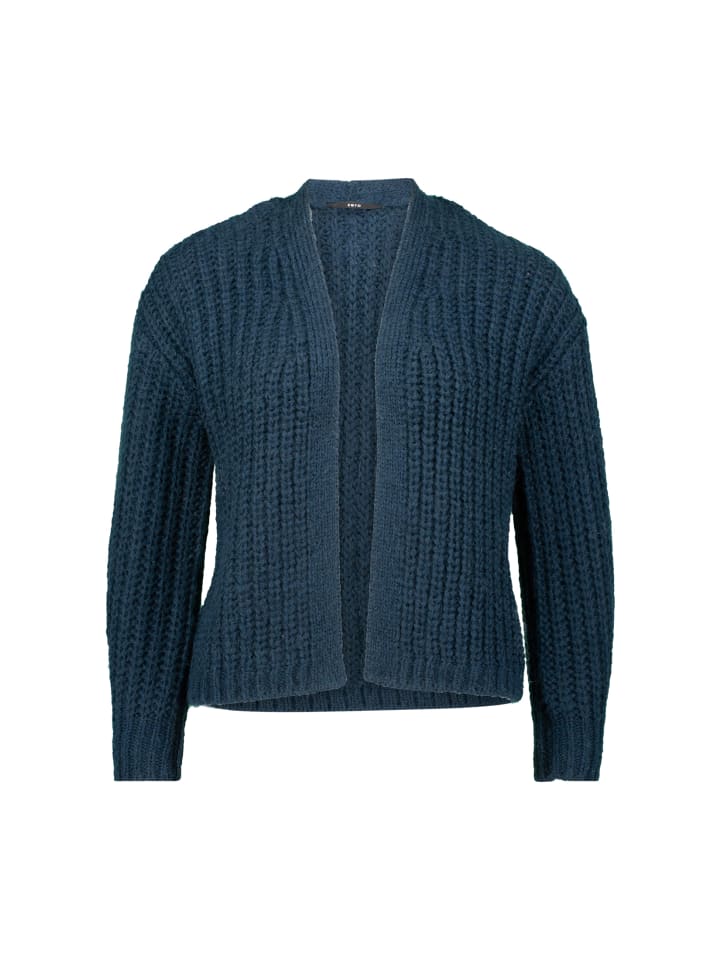 

Кардиган крупной вязки открытого покроя в цвете Teal Ocean Zero