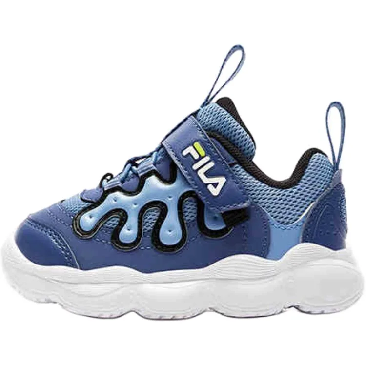 FILA KIDS Низкие детские кроссовки с противоскользящей подошвой, амортизацией и устойчивостью к истиранию, синие