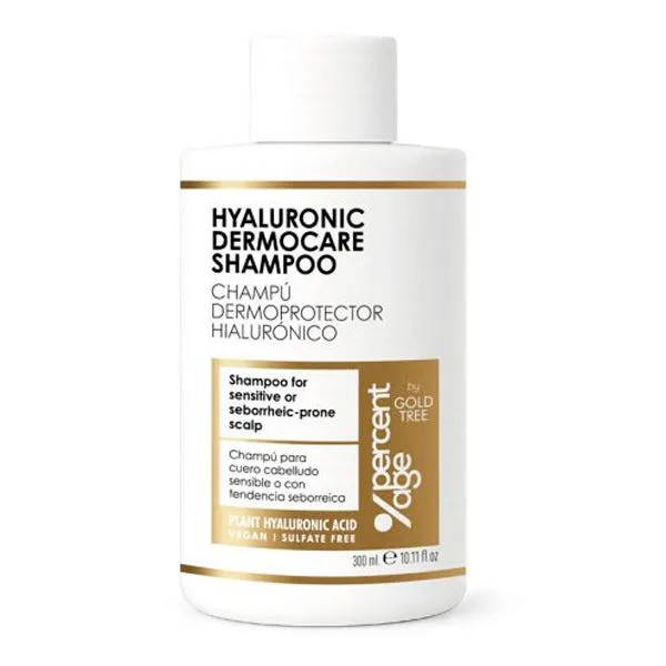 Шампунь для лечения дерматита у людей с жирными волосами. PERCENTAGE BY GOLD TREE Hyaluronic Dermocare Shampoo 300 мл