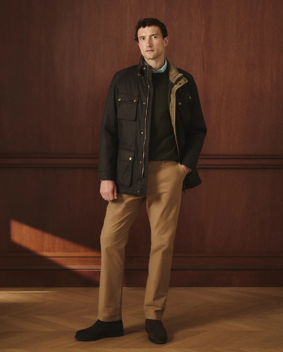 

Мужская вощеная парка с множеством карманов Lloyd's, темно-коричневый