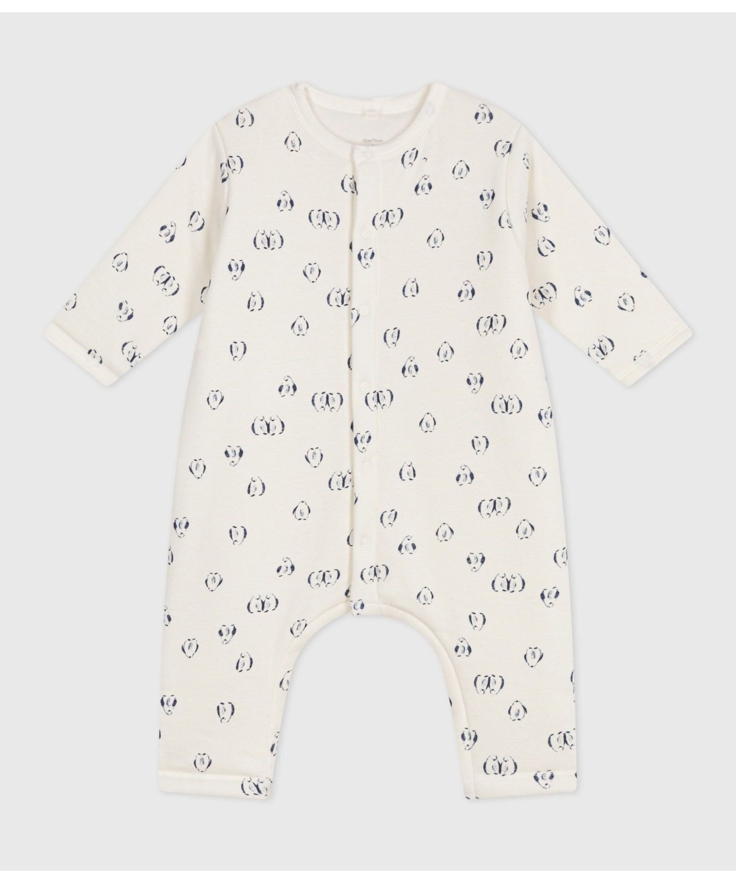Комбинезон Комбинация Petit Bateau, Off-white/Blue — фото 2