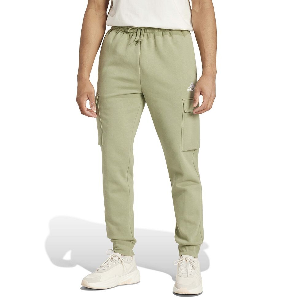 

Мужские брюки-карго из флиса adidas Essentials Adidas, цвет Tent Green