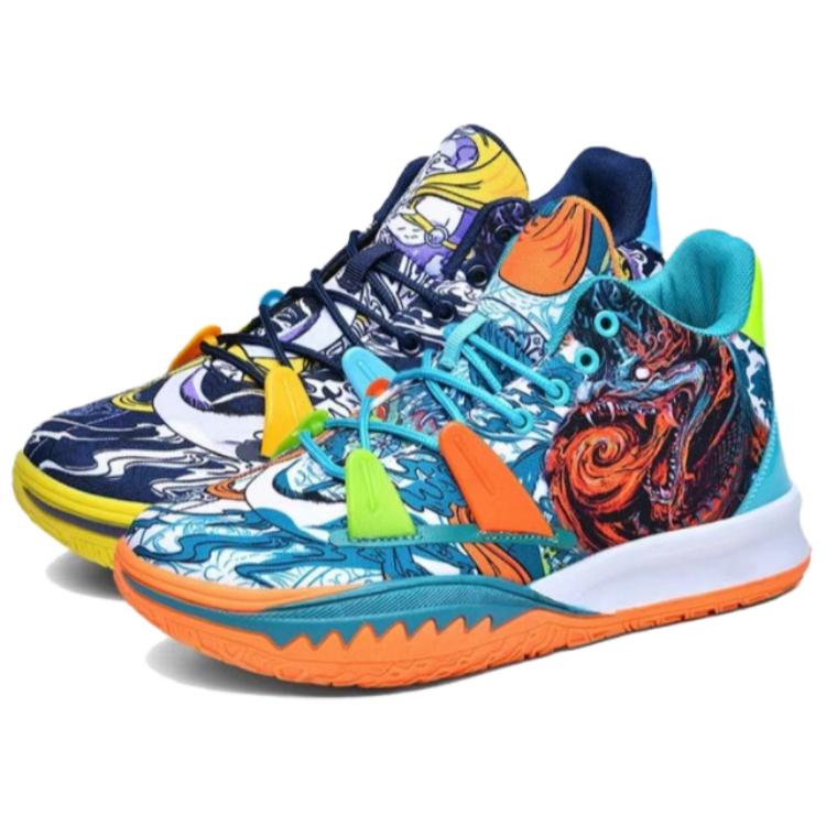 

Sportful Амортизирующие нескользящие износостойкие дышащие поддерживающие баскетбольные кроссовки мидтоп унисекс непарные [лунный апельсин+тёмно-синий]