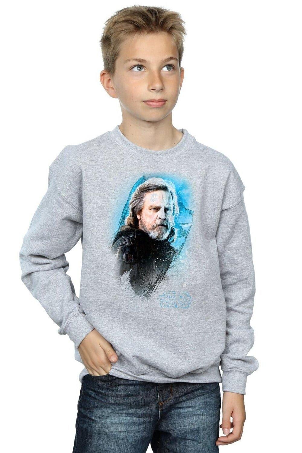 

Свитшот с начесом «Последний джедай Люк Скайуокер» Star Wars, серый