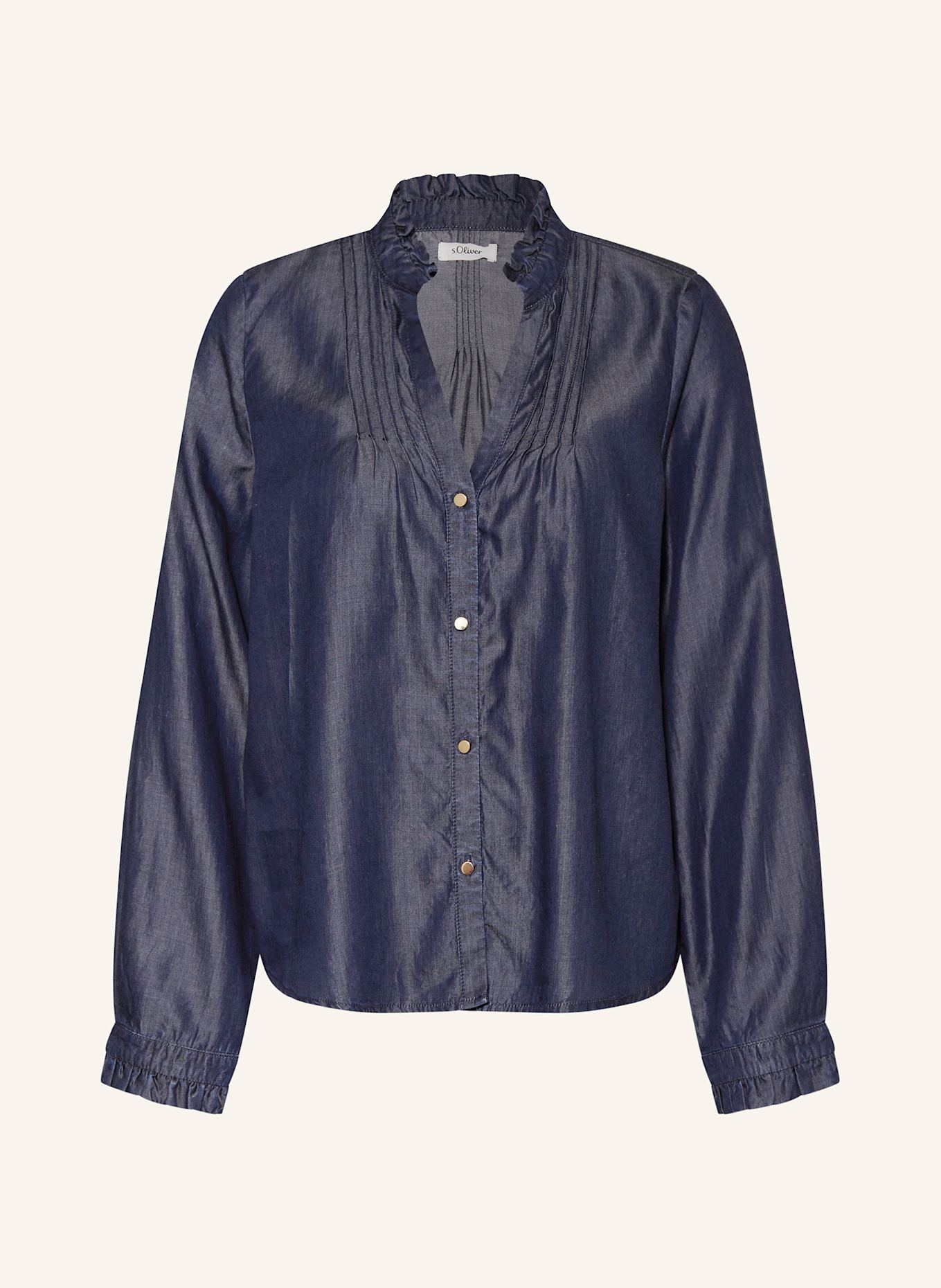 

Блузка в стиле деним S.Oliver Black Label, синий