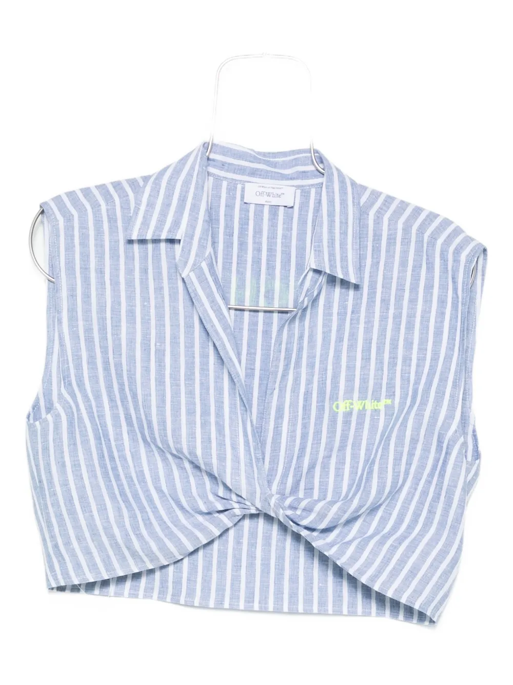 

Майка в полоску Off-White, синий