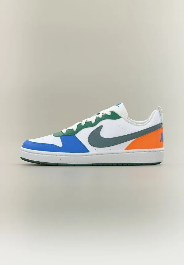 Кроссовки court borough Nike Sportswear, White/Mineral Slate/Malachite/Blue Crystal/Total Orange