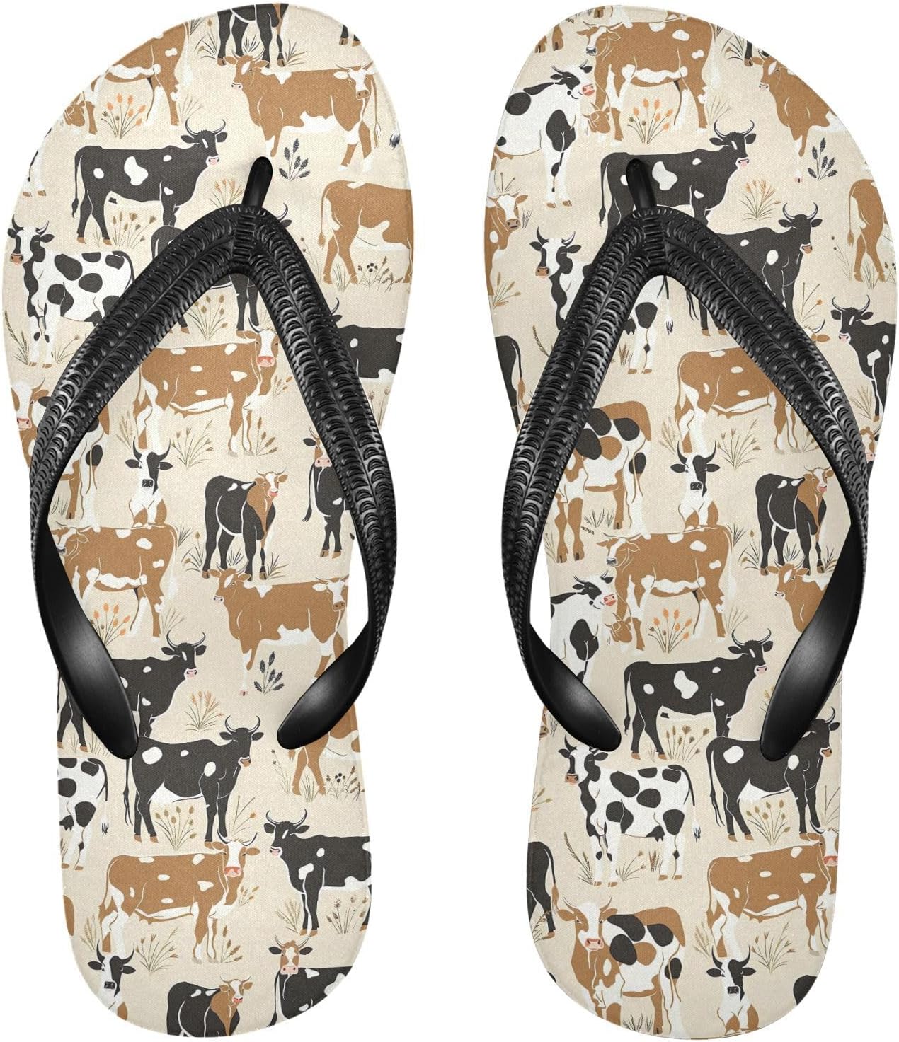 

Коровий шлепанец для пляжа, летние повседневные сандалии для женщин и мужчин 20858607 Kfbe, Cow