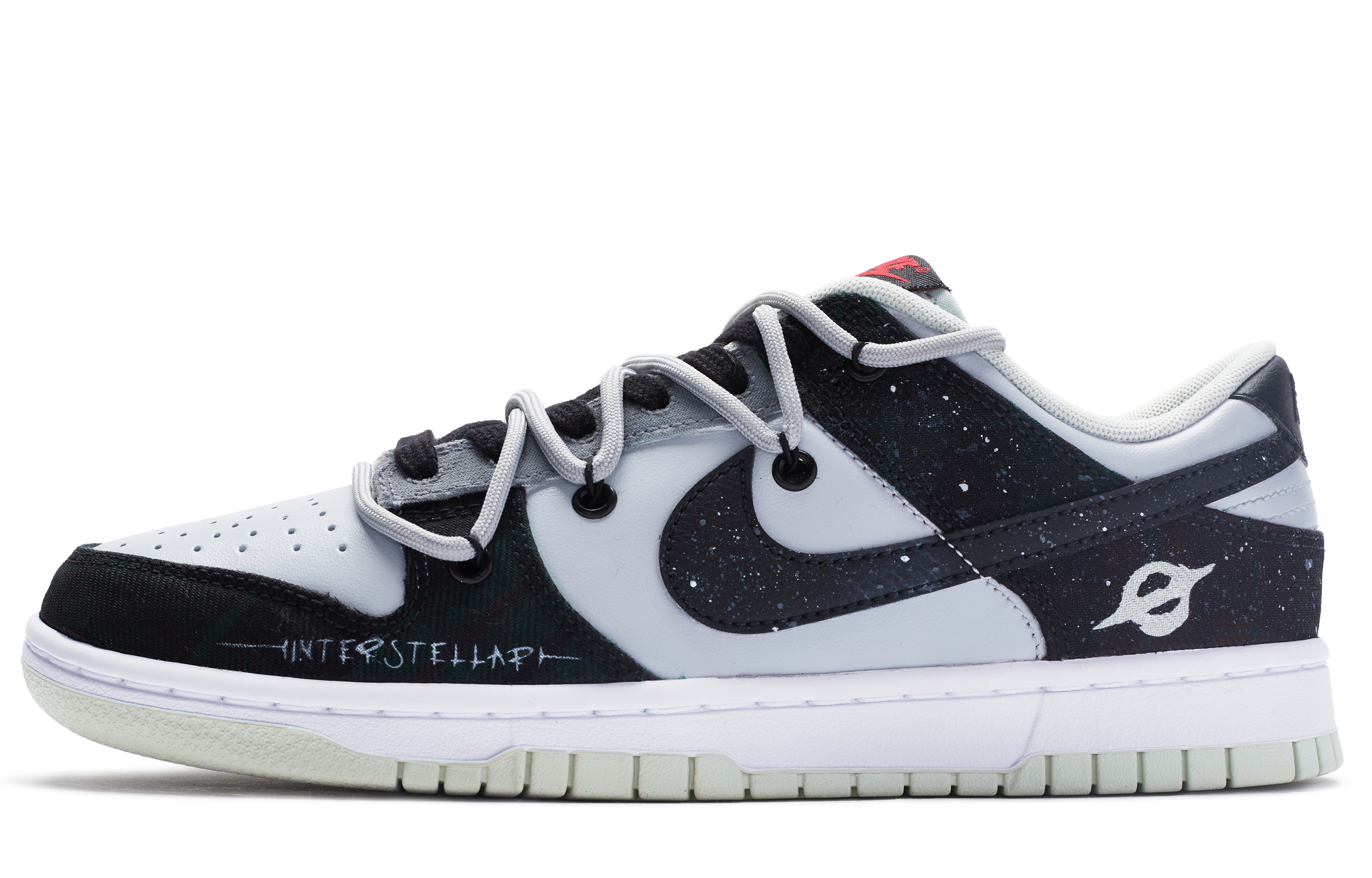 

Nike Кроссовки для скейтбординга Dunk Retro Low Top, мужские, черно-серые