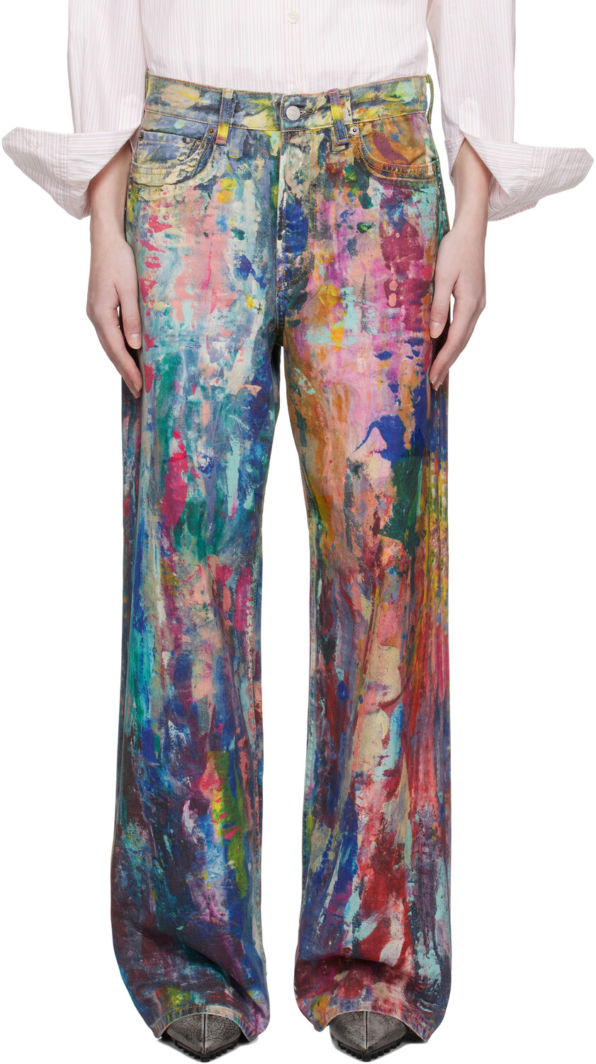 

Разноцветные мешковатые джинсы Acne Studios