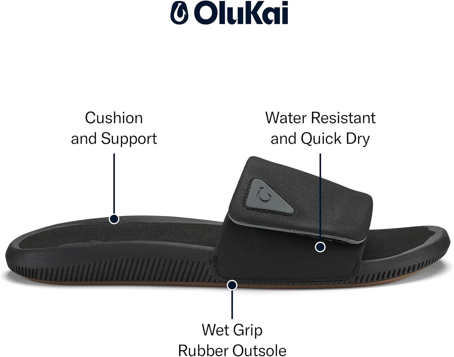 Сандалии с поддержкой стопы OLUKAI, Lava Rock — фото 4