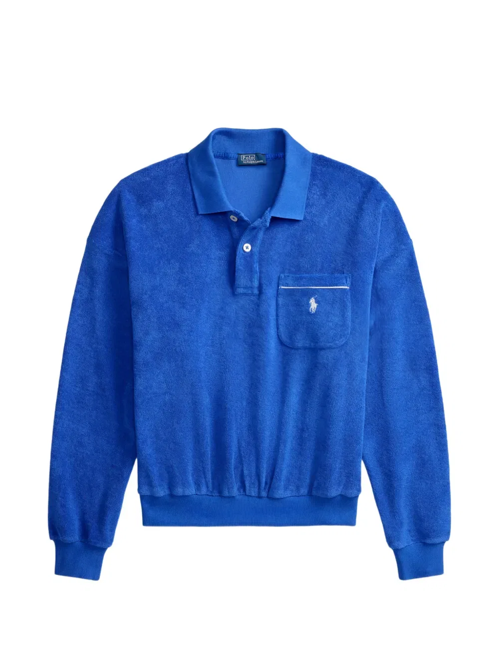 Рубашка-поло с длинными рукавами Polo Ralph Lauren, синий