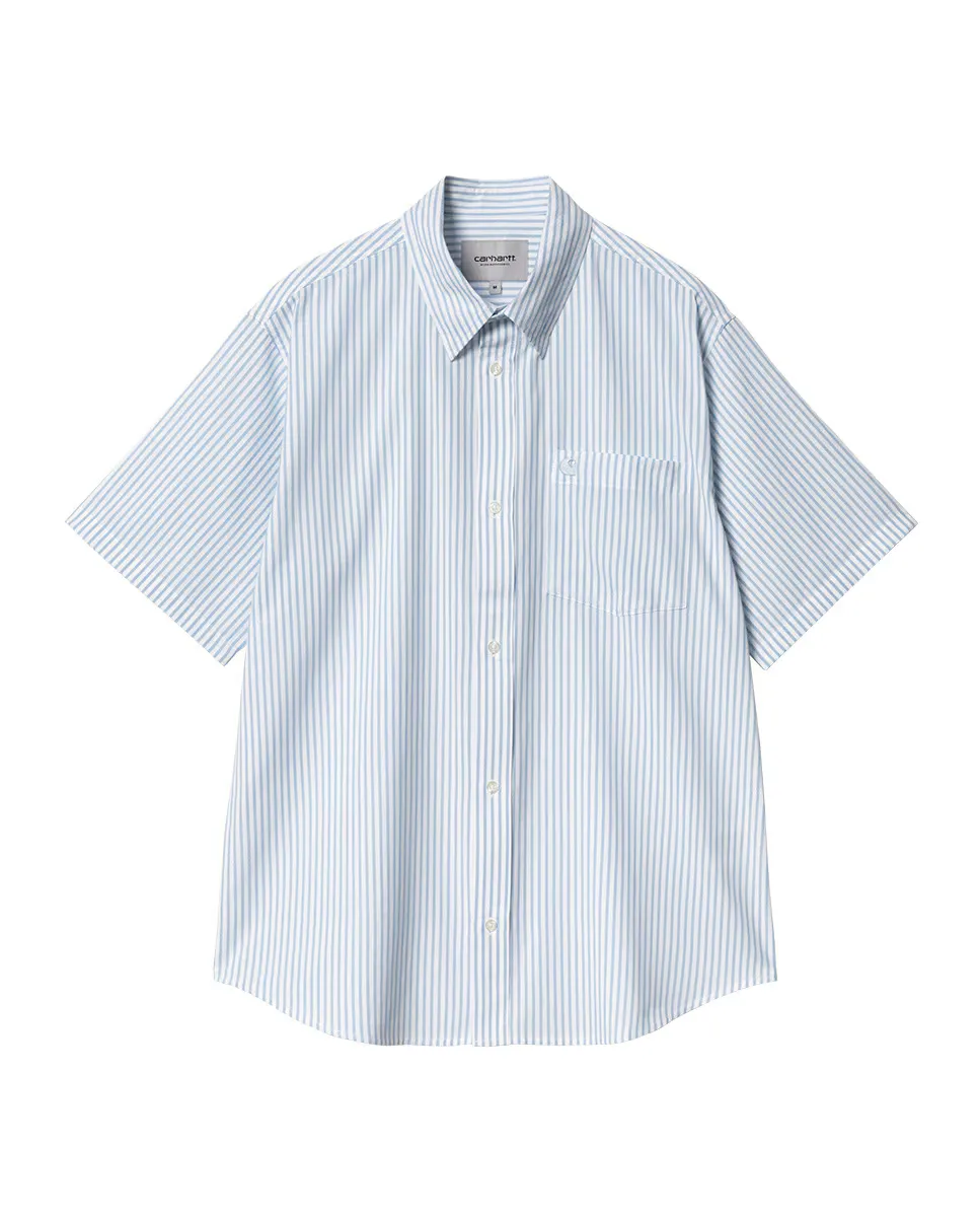 

Рубашка мужская с коротким рукавом Phelps Shirt Carhartt WIP, синий