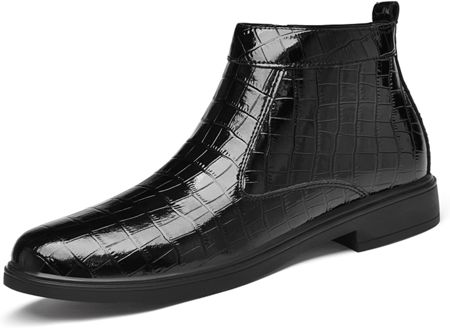 

Мужские ботинки челси, классические черные и коричневые, средней высоты, кожаные, без шнурков, модные, до щиколотки, с боковой молнией, повседневные, для мужчин Abborora