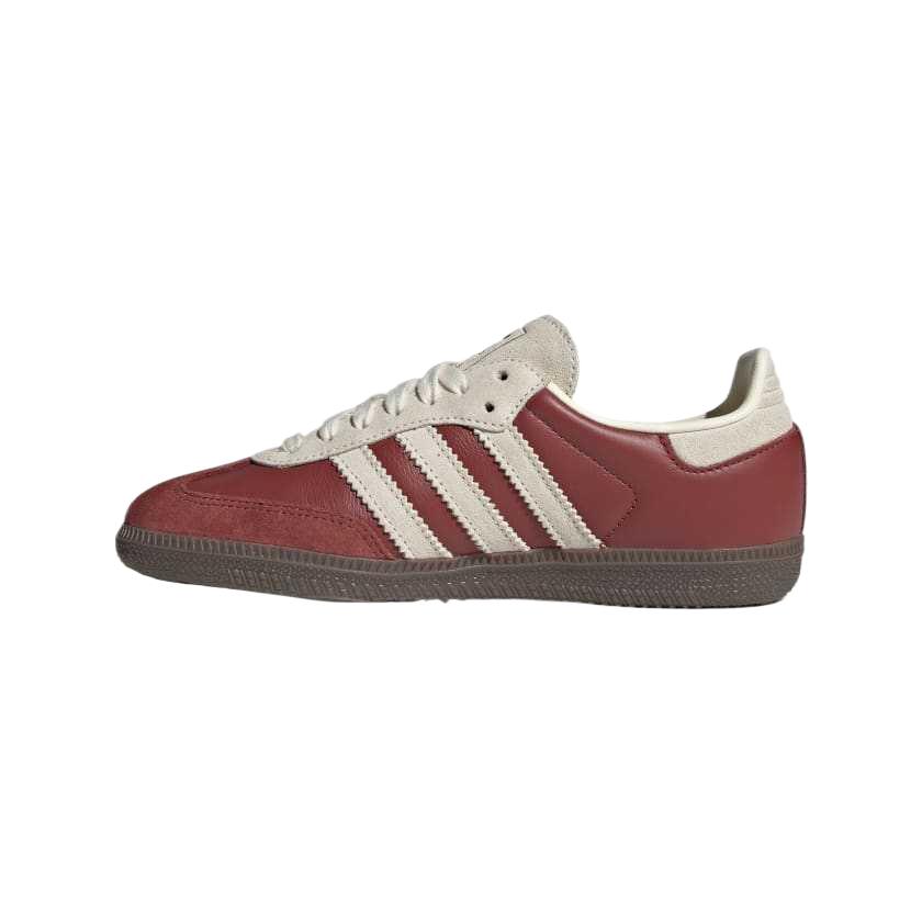 Samba og устойчивые к истиранию низкие детские скейтбордские кроссовки kids Adidas Originals, красный/белый — фото 2