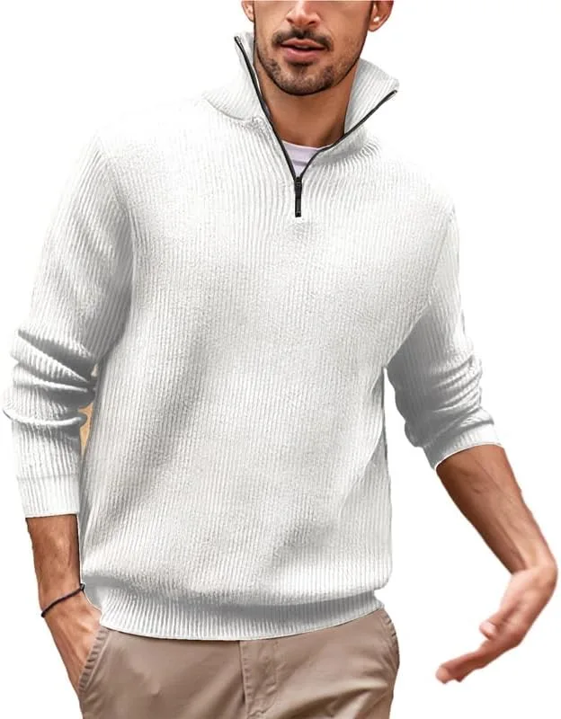 

Мужской спортивный поло с воротником, длинным рукавом и мягкой четверть-молнией Olmoleons