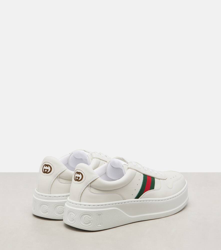 Новые массивные кожаные кроссовки B Gucci, G.White/Vrv/G.White — фото 2
