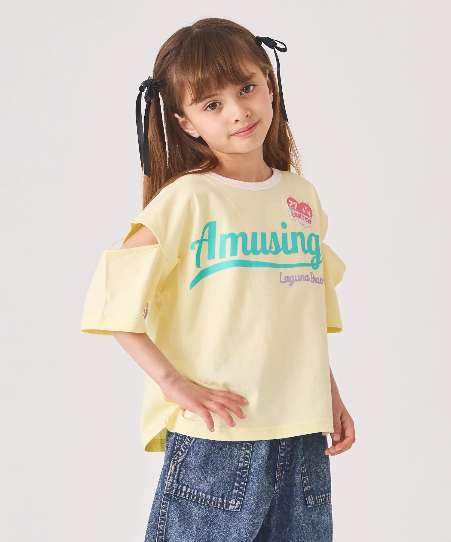 Футболка с коротким рукавом и нашивкой Ever Closet, Yellow
