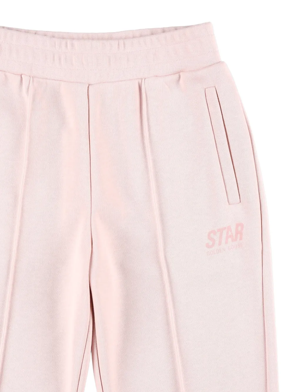 Брюки с вышитыми звездами Golden Goose Kids, розовый — фото 3