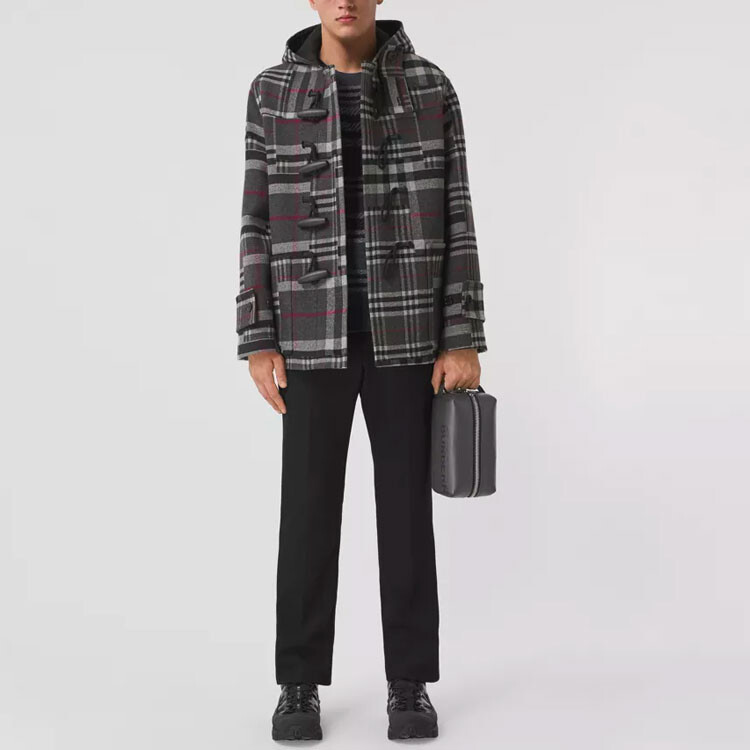 Пальто мужское Burberry угольно-серый — фото 3