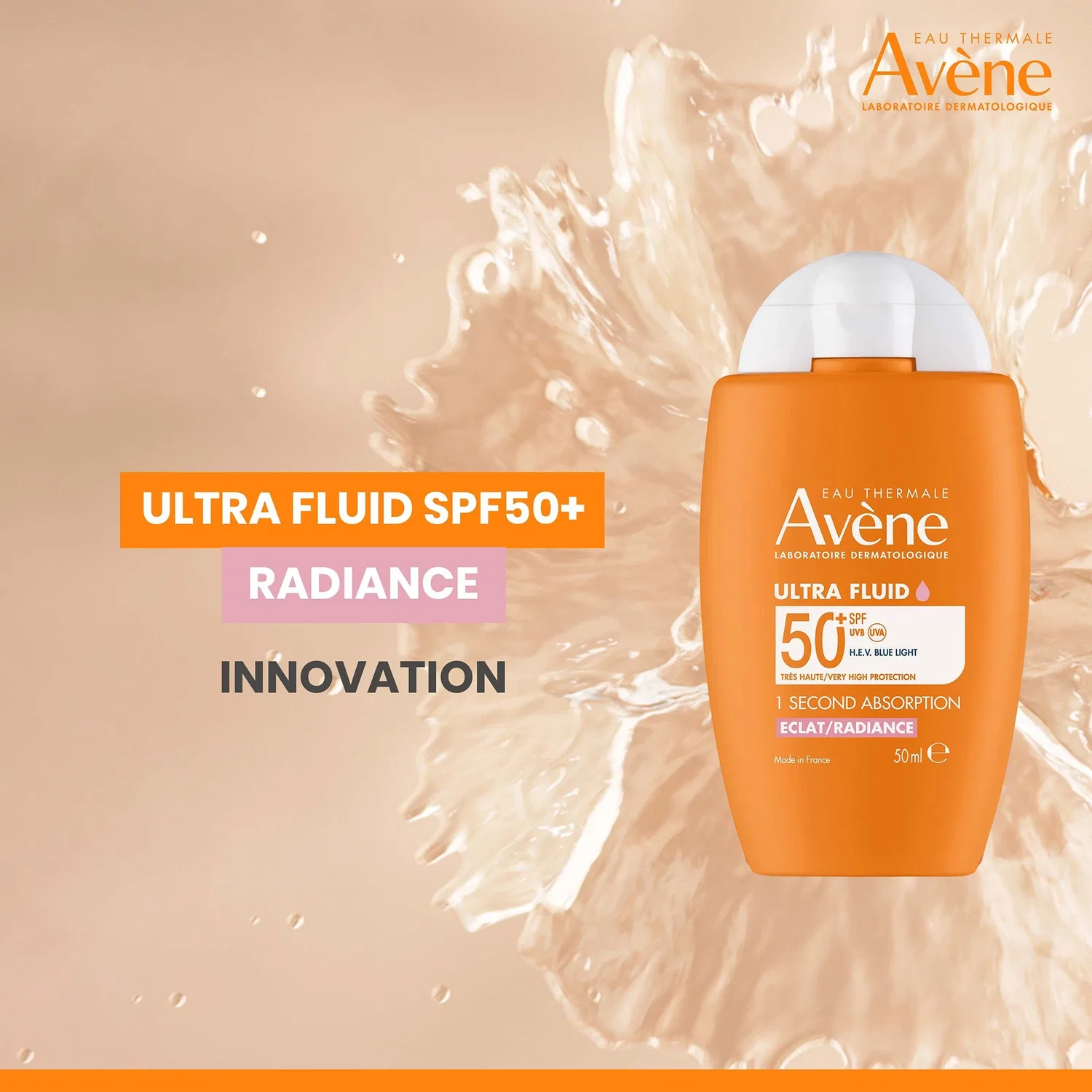Ультражидкий крем для сияния кожи с SPF 50+ для всех типов кожи, 50 мл Avène — фото 2