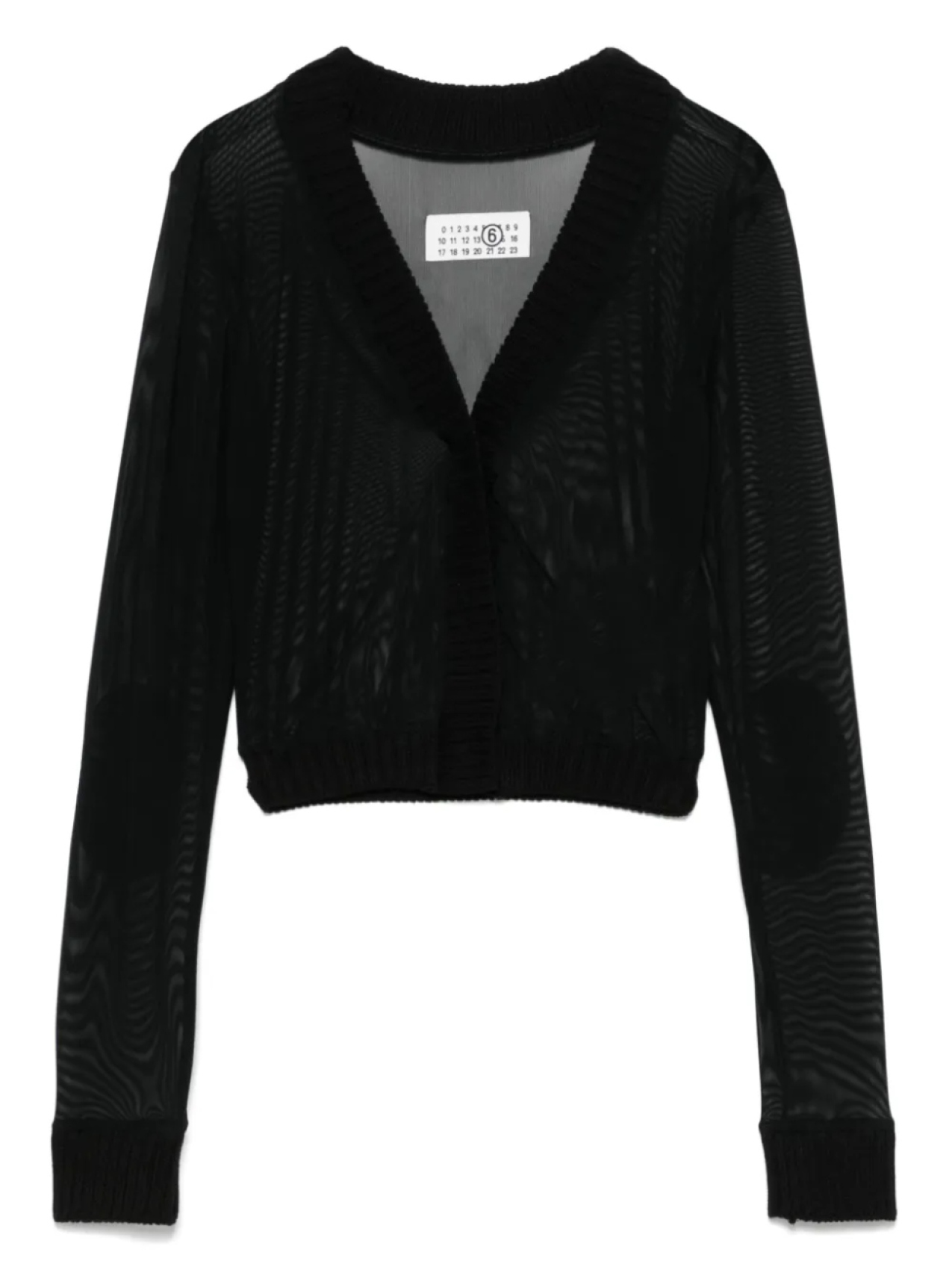 

Сетчатый топ MM6 Maison Margiela, черный
