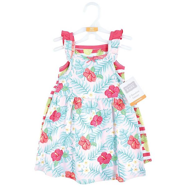Платье для девочки Infant and toddler girl cotton - tropical floral - 3-6 months Hudson Baby — фото 2