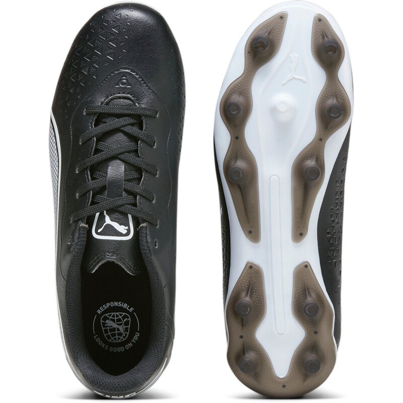 Футбольные бутсы для лужайки king match fg/ag jr Puma, черный — фото 2