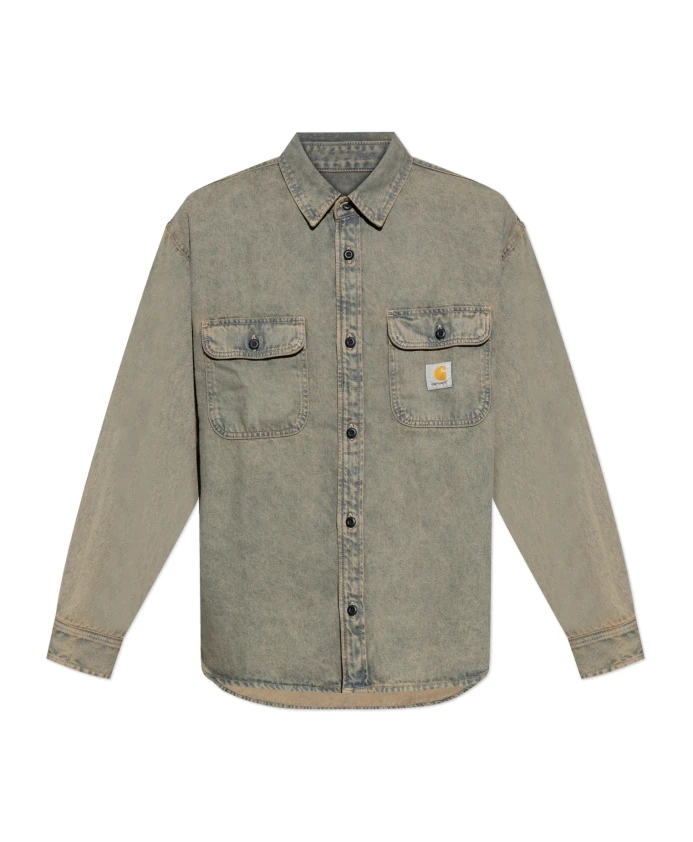 

Джинсовая рубашка Тиган Carhartt Wip, серый