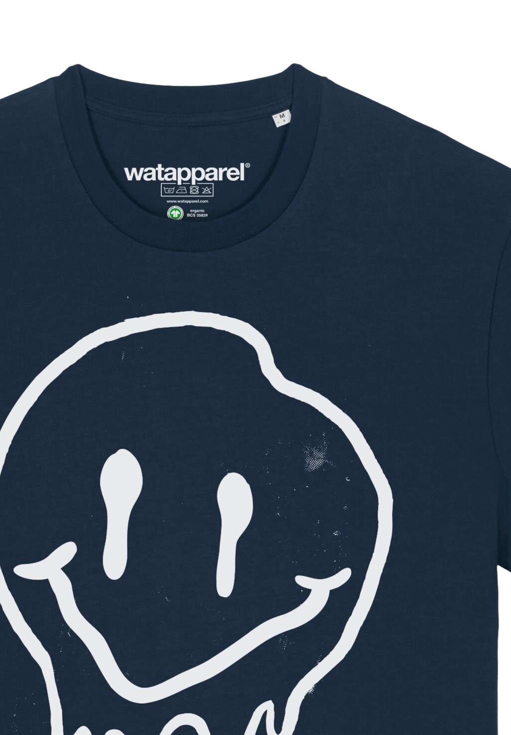 

Футболка с принтом SMILEY watapparel, темно-синий