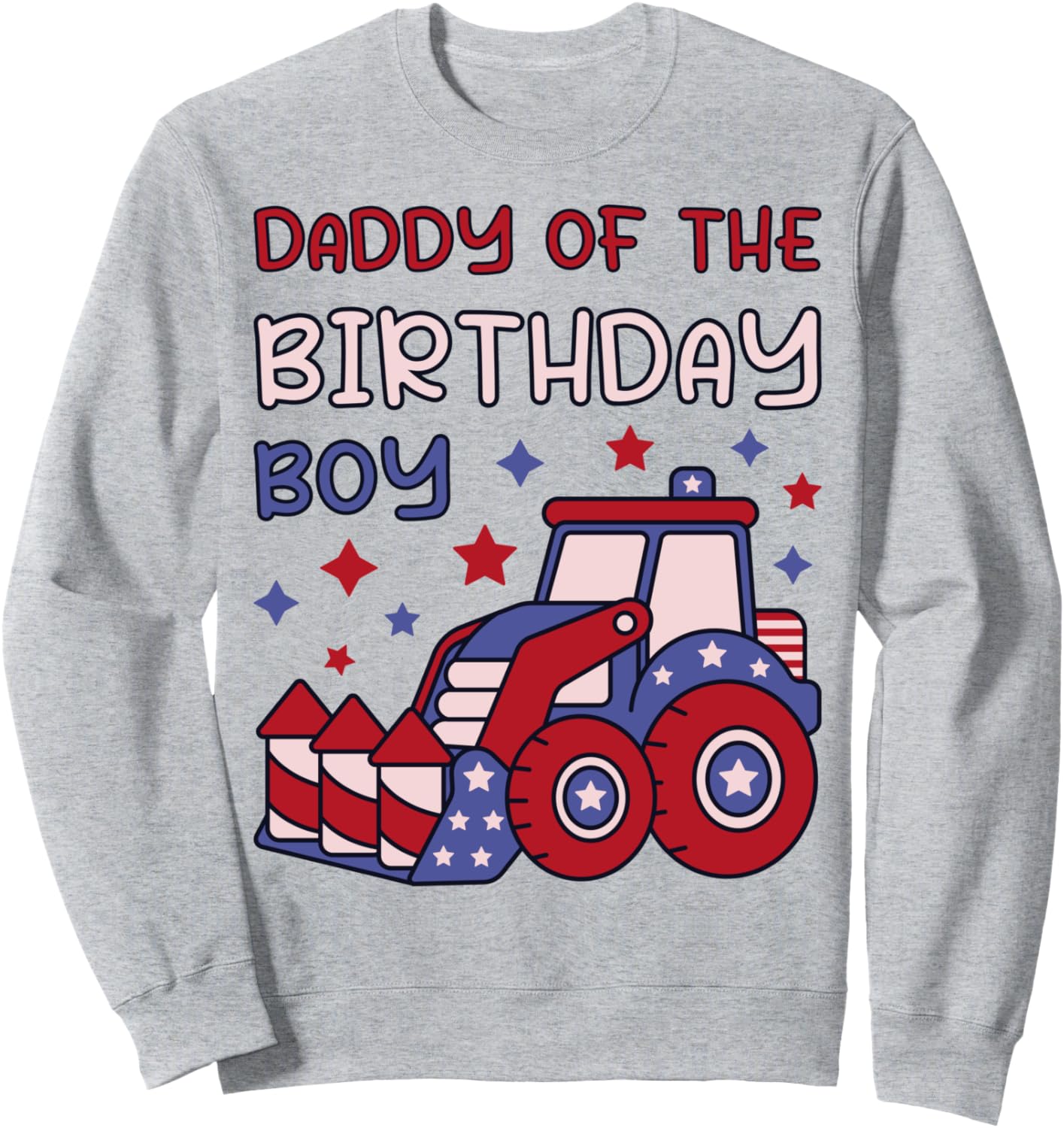 

Толстовка «Папа именинника: фейерверк на 4 июля, 5-й день рождения» Family Look 5 Year Old Patriotic Decorations Gifts, серый