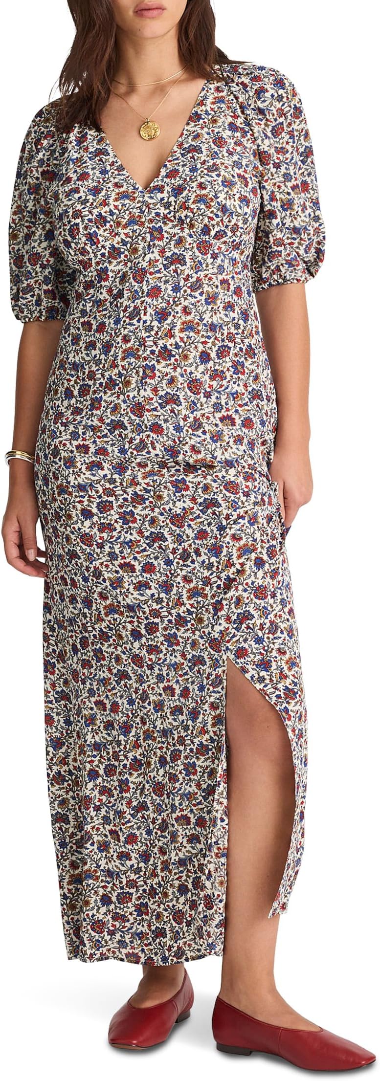 

Платье Madewell Mona Dress - Viscose Cdc, цвет Cherry Red