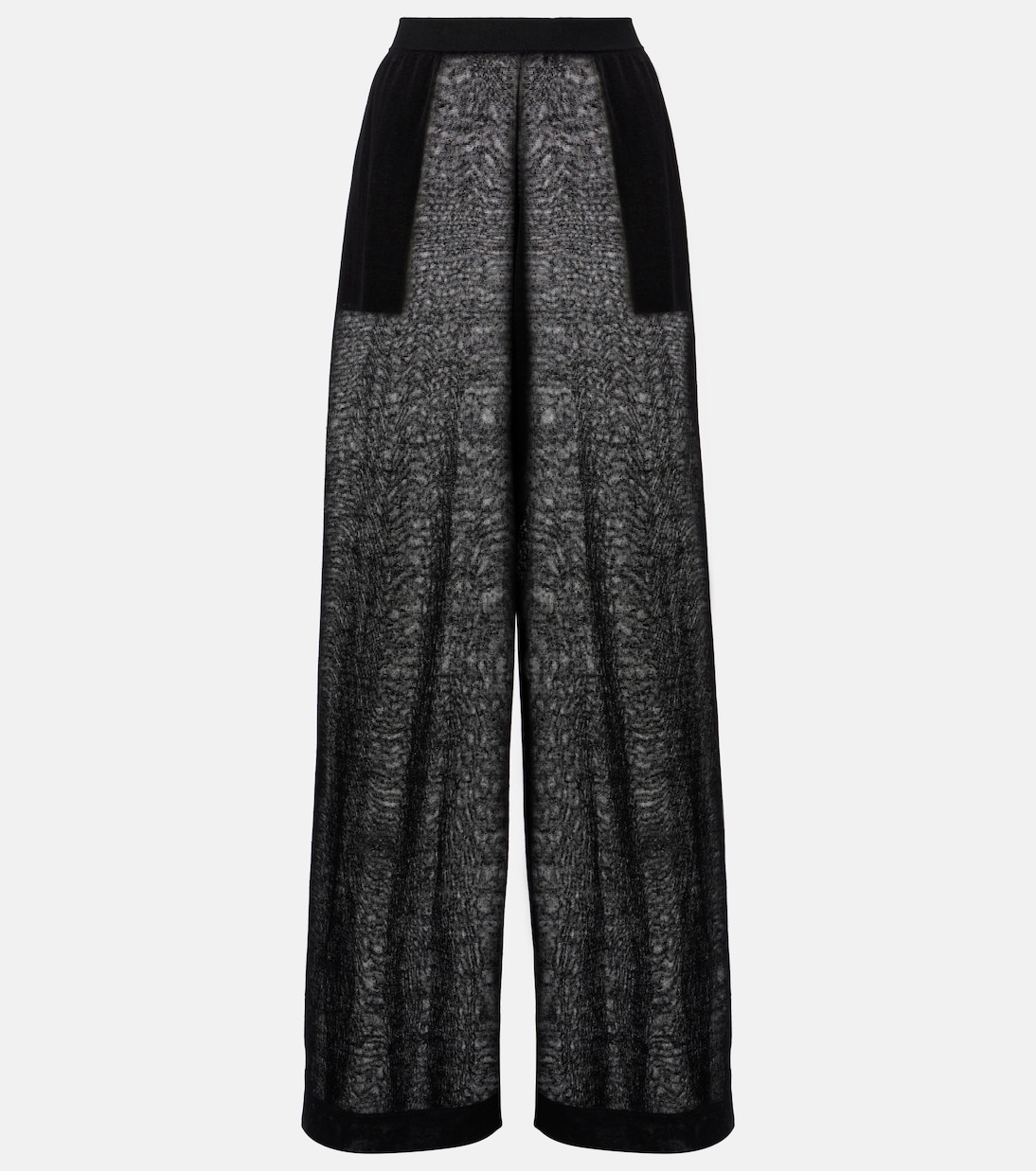 

Широкие брюки из прозрачного льна и шелка Alaïa, Noir Alaia