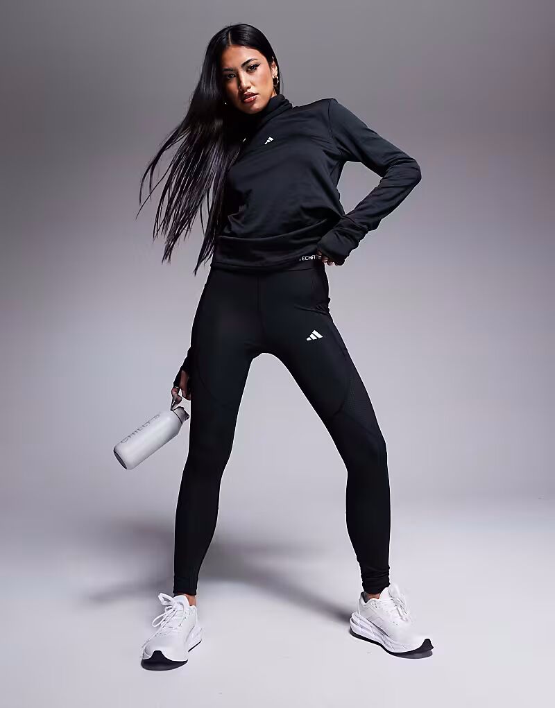 

Леггинсы Adidas Training Tech-Fit Cold Ready Sculpt черного цвета Adidas Performance