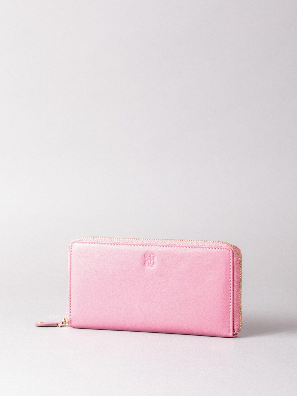 

Большой кожаный кошелек на молнии Lakeland Leather, фиолетовый