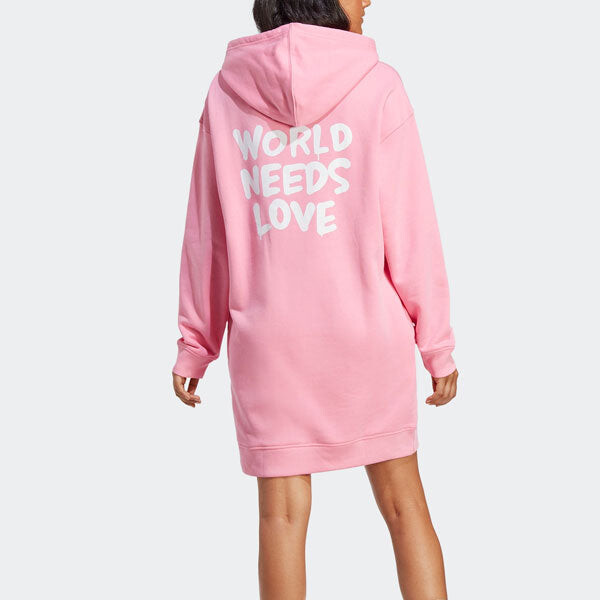 Платье оригинальное платье с капюшоном от andre saraiva Adidas, розовый — фото 3