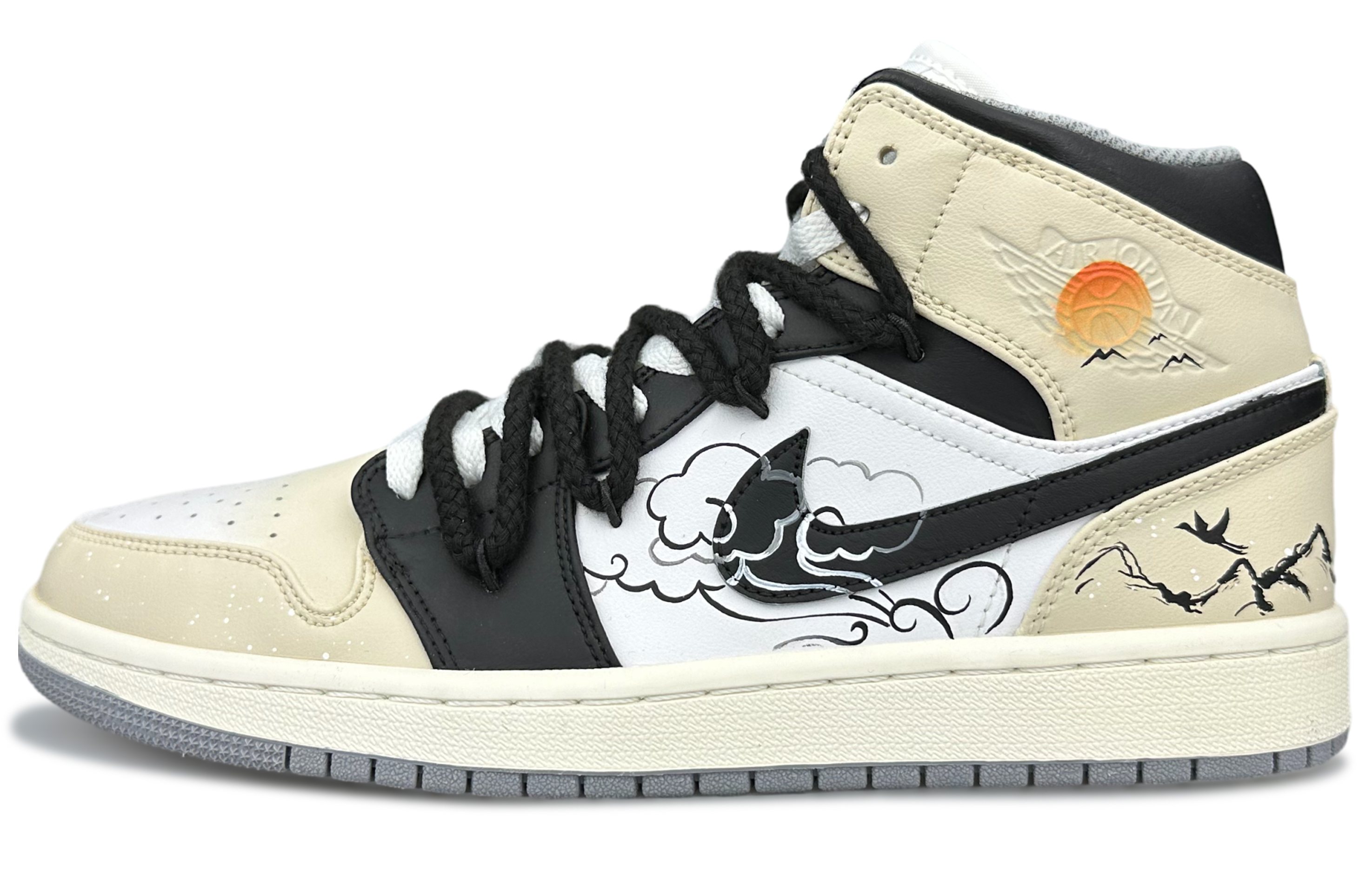 

Jordan Air Jordan 1 винтажные баскетбольные кроссовки мужские, Milky White