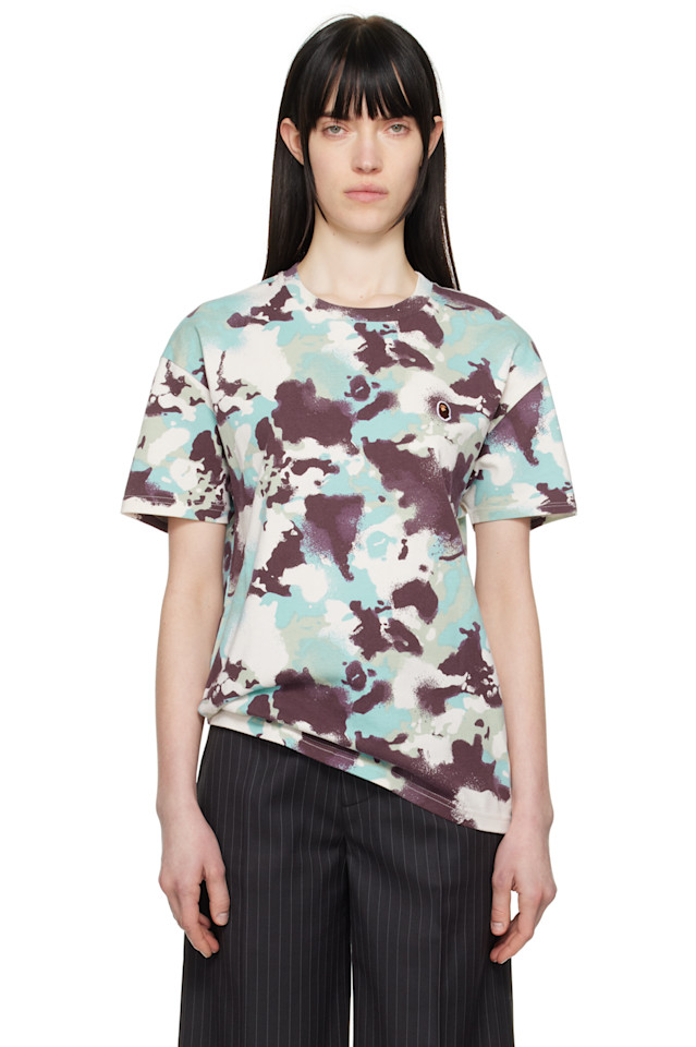 

Камуфляжный оверсайз футболка Map Bape, мультиколор