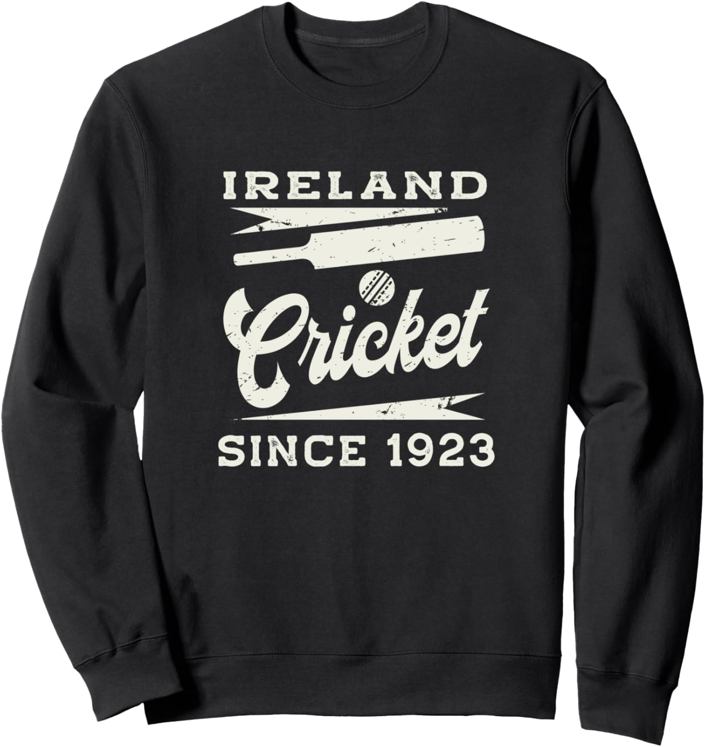 

Винтажная толстовка с надписью «Ирландский крикет с 1923 года» Ireland Cricket Merch, черный