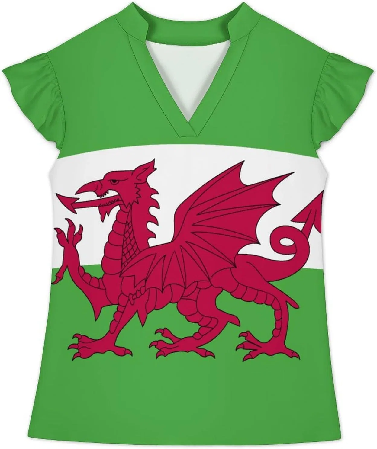 Женский топ Uganda Flag, белый, размер 9 — фото 3