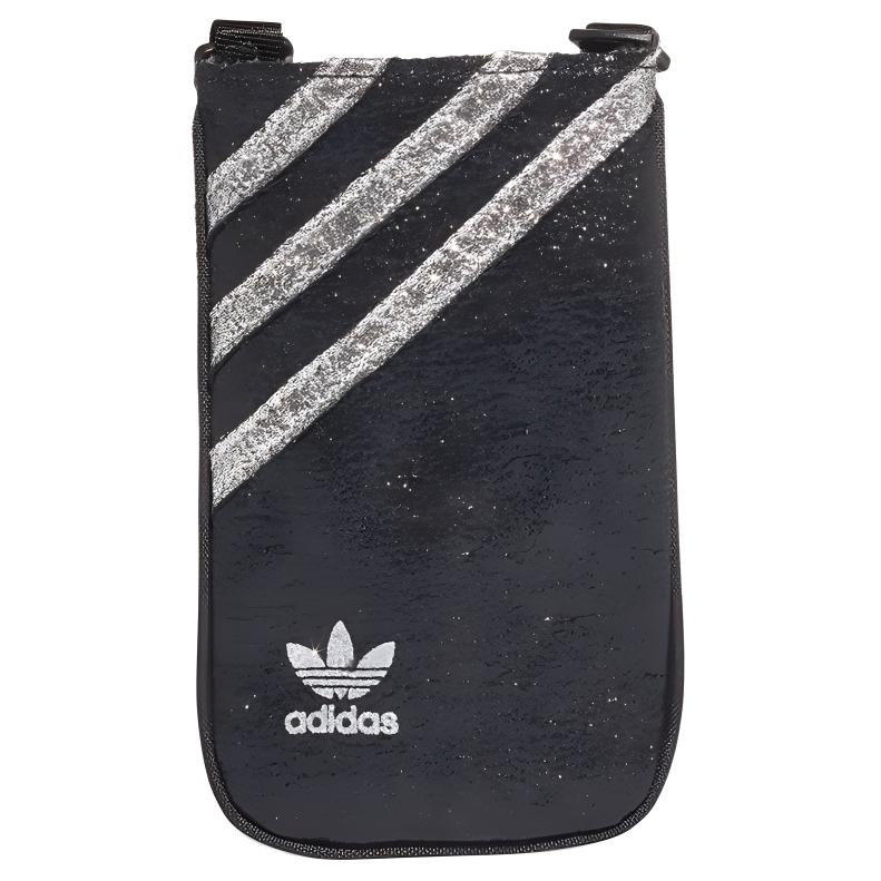 

Adidas Originals Полиуретановый наплечный мешок унисекс черный мини-чехол для телефона через плечо, Black