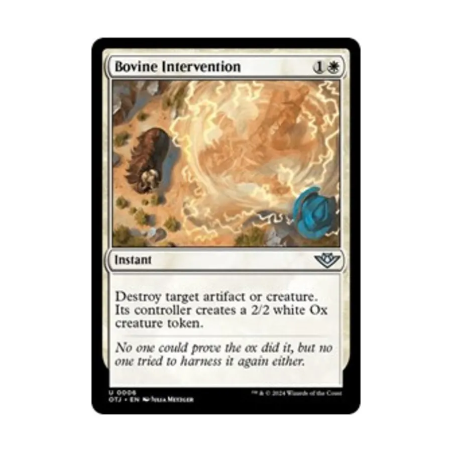 

CCG Вмешательство крупного рогатого скота (U), MTG - Outlaws of Thunder Junction