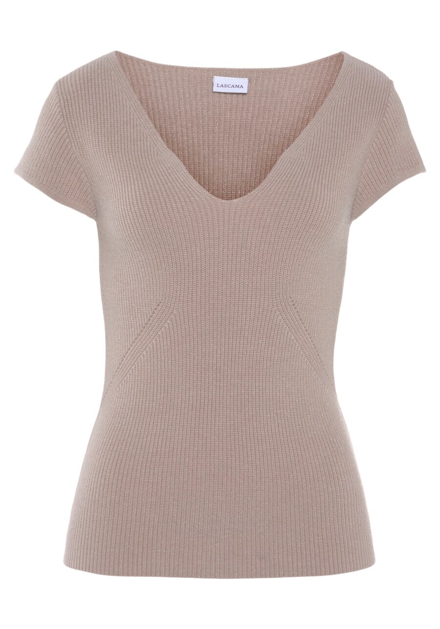 

Тонкий вязаный свитер LASCANA Sweater, бежевый
