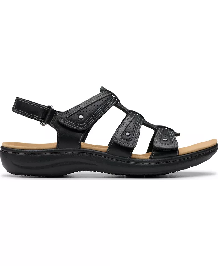 Лоферы Laurieann Ivy Rip Tape Casual Sandals Clarks, черный — фото 2
