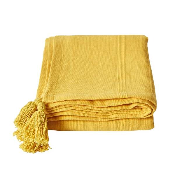 

Покрывало Homescapes Rajput, 150x1x200 см, желтый