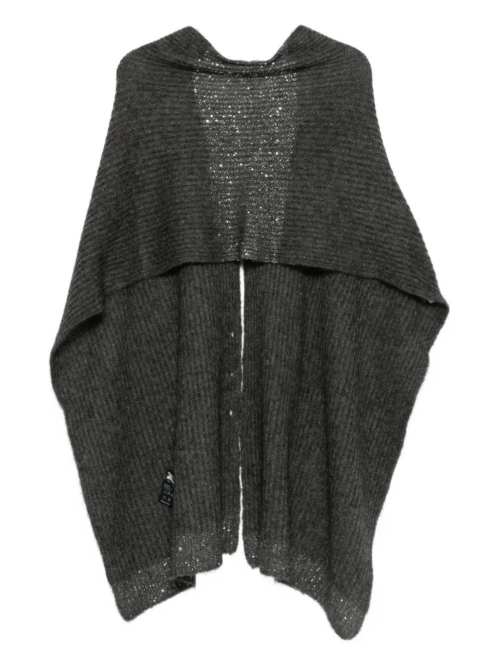 

Пончо на пуговицах D.Exterior, серый