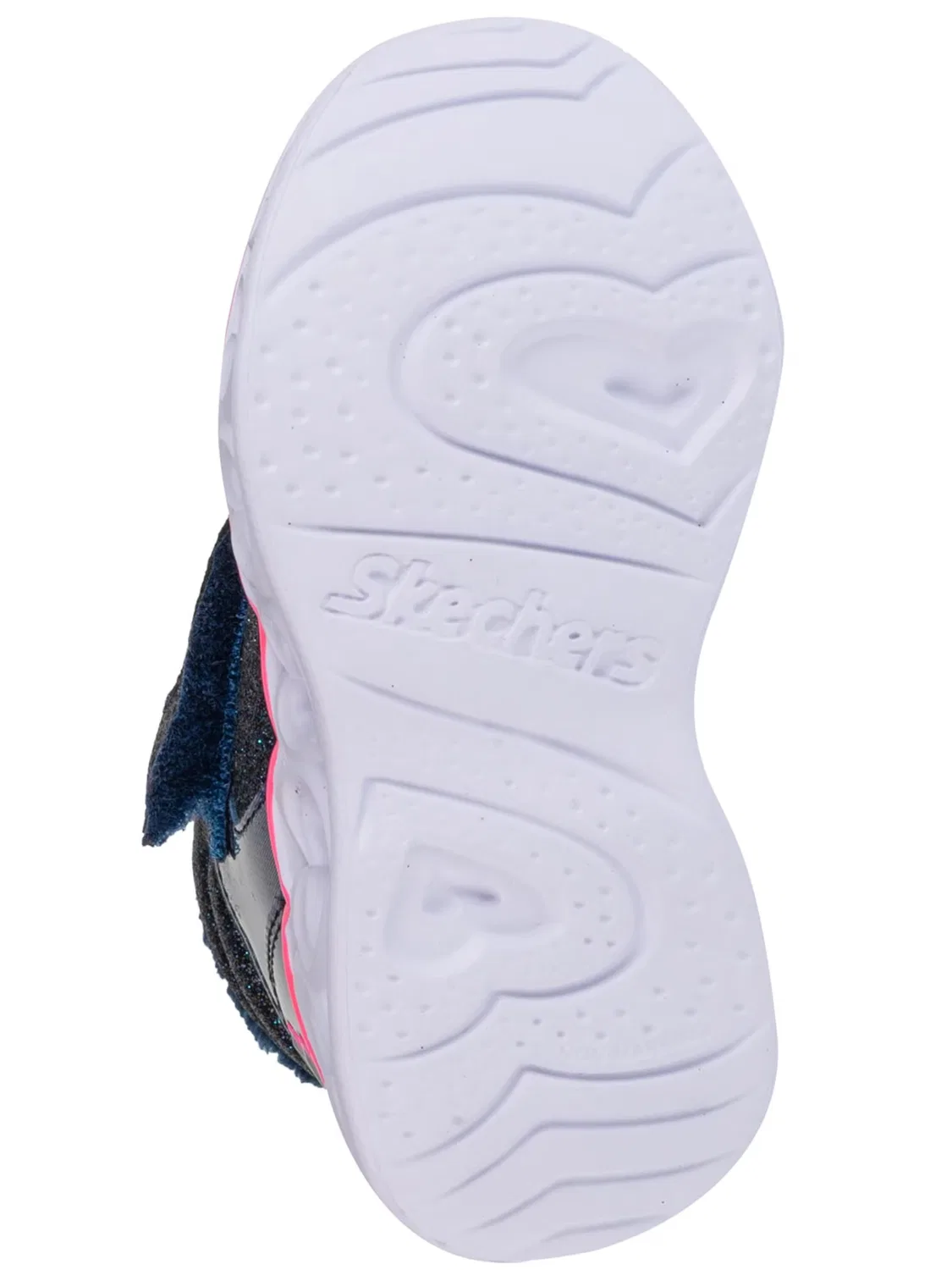 Ботинки SKECHERS Skechers Heart Lights - Brilliant Rainbow темно-синего цвета — фото 3