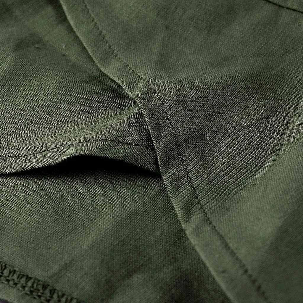 Женские льняные брюки Casual Capri для лета — фото 4