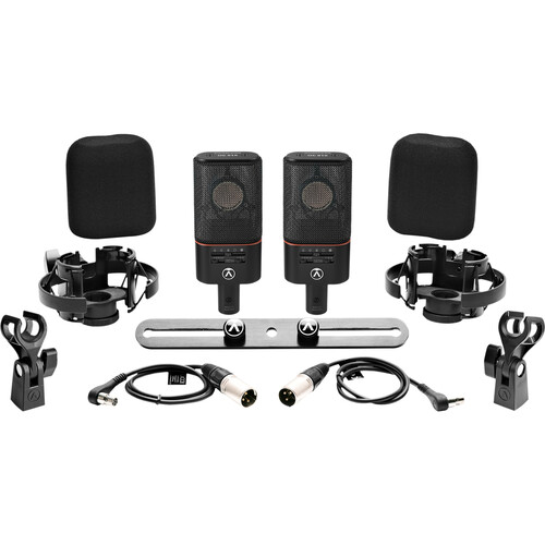 

Austrian Audio OC818 Dual Set Плюс Многодиапазонный конденсаторный микрофон с большой диафрагмой (Подходящая пара, черный)