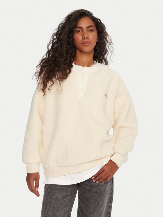 

Флисовая куртка boxy fit Barranco EQWPF03000 Quiksilver, экрю